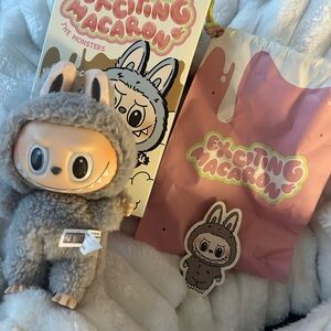 Sesame Bean Labubu from Exciting Macaron Series from POPMART